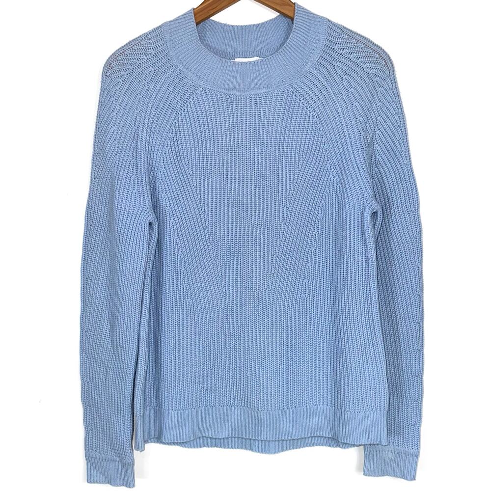 Vince Directional Ribbed Wool Cashmere Blend Crewneck Sweater Size Small - Picture 2 of 15